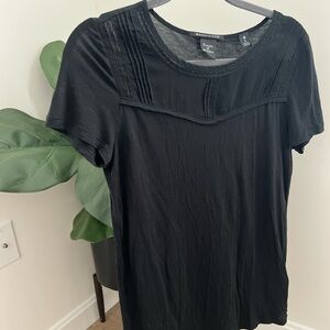 Anthropologie Maison scotch black tee